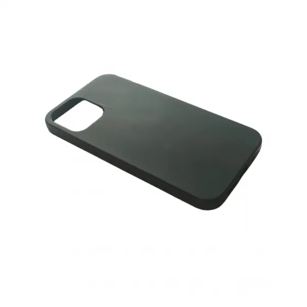 Husa de silicon neagra mata pentru iPhone 12 Mini