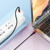 Cablu USB Type C la Type C Blavec Raptor cu invelis textil PD 100W 5A 2 metri (CRA-CC5BR20) negru cu rosu