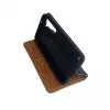 Husa flip Diary Flexy piele naturala neagra pentru Samsung Galaxy A16 4G/5G