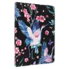 Husa universala tableta 10 inch Wonder, model cu barza si flori