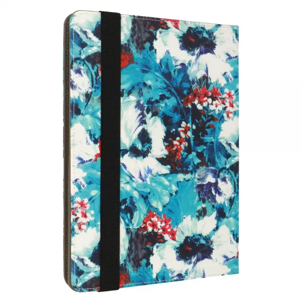 Husa universala tableta 10 inch Wonder, model cu maci albi
