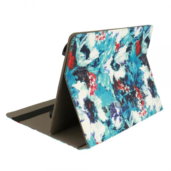 Husa universala tableta 10 inch Wonder, model cu maci albi