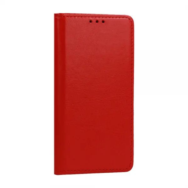 Husa flip Diary Flexy piele naturala rosie pentru Samsung Galaxy A34 5G