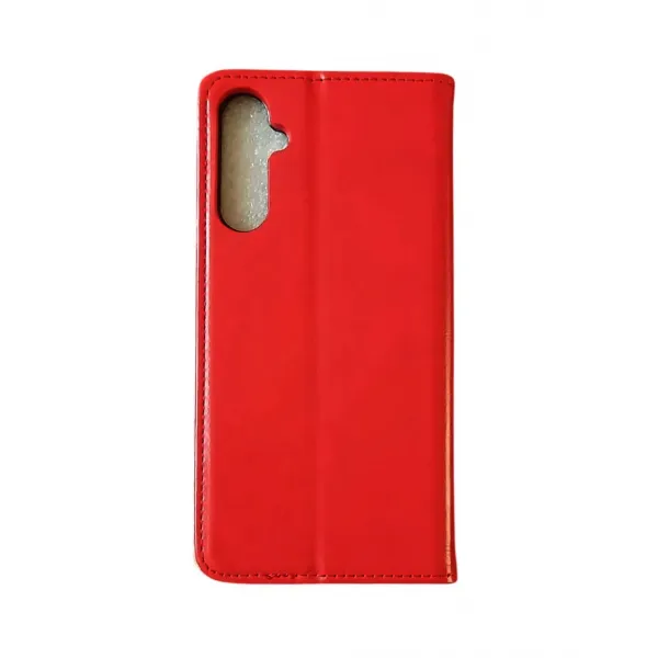 Husa flip Diary Flexy piele naturala rosie pentru Samsung Galaxy A34 5G