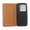 Husa flip Diary Flexy piele naturala neagra pentru Xiaomi 14