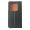 Husa flip Diary Flexy piele naturala neagra pentru Xiaomi 14