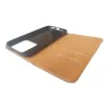 Husa flip Diary Flexy piele naturala neagra pentru Xiaomi 14