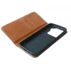 usa flip Diary Flexy piele naturala neagra pentru Xiaomi 15 5G