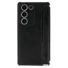 Husa flip Razor Flexy piele ecologica neagra pentru Samsung Galaxy S21 FE