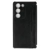 Husa flip Razor Flexy piele ecologica neagra pentru Samsung Galaxy S21 FE