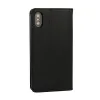 Husa Smart Book Magnet Flexy piele ecologica neagra pentru iPhone XR