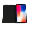 Husa Smart Book Magnet Flexy piele ecologica neagra pentru iPhone XR