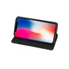 Husa Smart Book Magnet Flexy piele ecologica neagra pentru iPhone XR