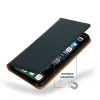 Husa flip Diary Flexy piele naturala bleumarin pentru iPhone 13 PRO