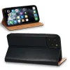 Husa flip Diary Flexy piele naturala bleumarin pentru iPhone 13 PRO