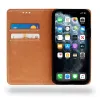 Husa flip Diary Flexy piele naturala bleumarin pentru iPhone 13 PRO