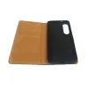Husa flip Diary Flexy piele naturala neagra pentru Samsung Galaxy S25 Edge