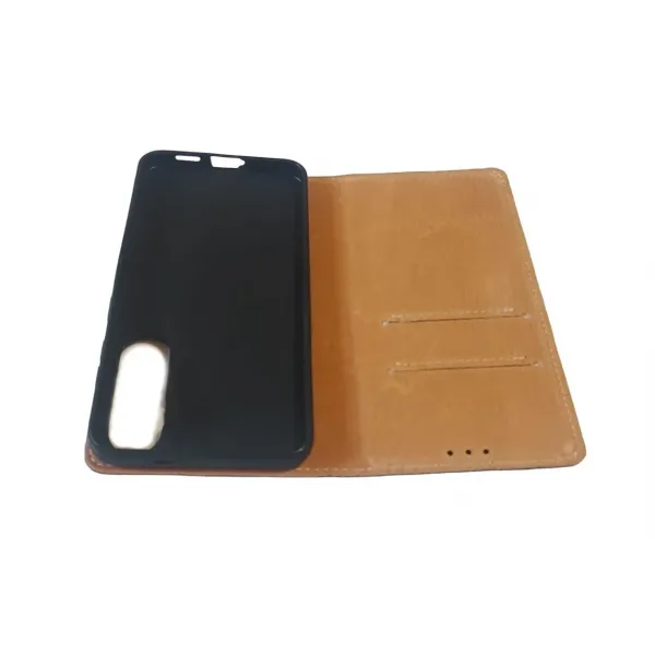Husa flip Diary Flexy piele naturala neagra pentru Samsung Galaxy S25 Edge