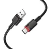 Cablu de date si incarcare premium Borofone BX110 Beneficio, USB-A la USB-C, 3A, lungime 1m, negru