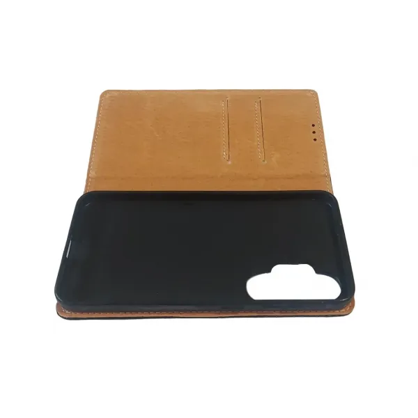 Husa flip Diary Flexy piele naturala neagra pentru Samsung Galaxy S26 Ultra