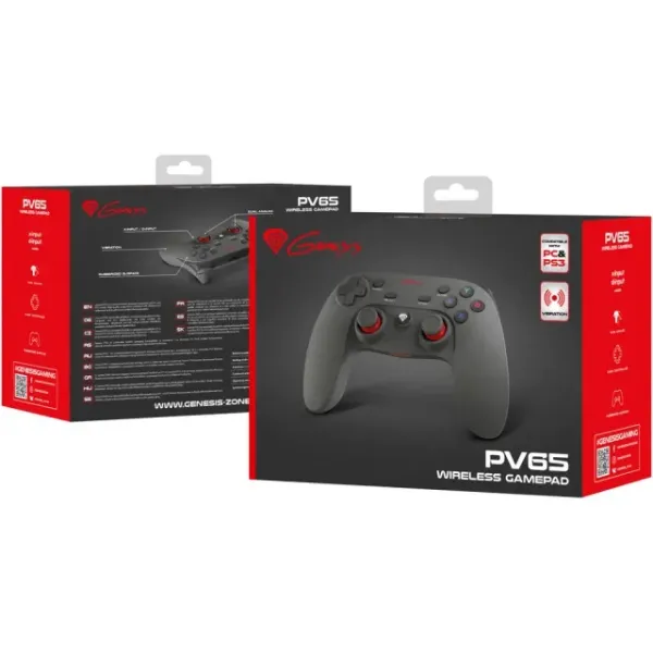 Gamepad wireless Genesis PV65 (PC, PS3)