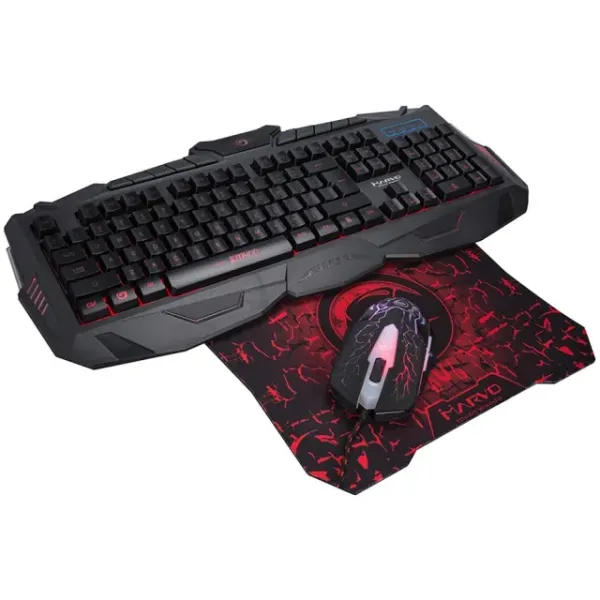 Kit tastatura, mouse si mousepad Marvo KM400+G1
