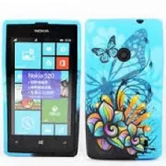 Husa de silicon Jelly Case Blue Design pentru Nokia Lumia 520