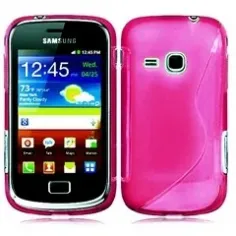 Husa de silicon S-case pentru Samsung s6500 Galaxy Mini 2 Ciclamen
