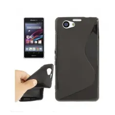 Husa de silicon S-case pentru Sonyy Xperia Z1 Mini neagra