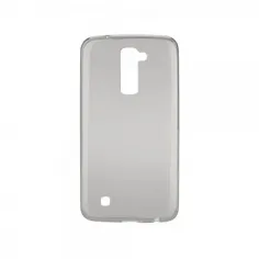Husa de silicon ultra subtire transparenta fumurie pentru LG K10 (K430)