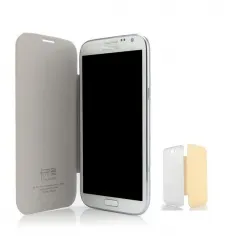 Husa flip piele KLD BEI tip EFC-1M7FBE pt. Samsung i8190 Galaxy S3 Mini galben pai
