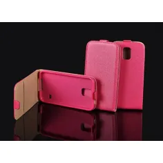 Husa flip slim Flexy Pocket pentru Sony Xperia Z1 Mini/Compact roz