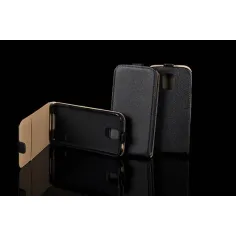 Husa flip slim Flexy pentru Nokia Lumia 520 neagra