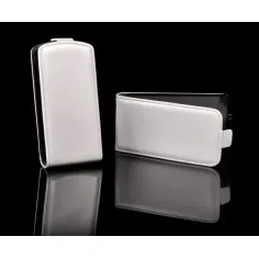 Husa flip slim pentru Samsung I8190 S3 Mini alba