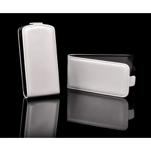 Husa flip slim pentru Samsung I8190 S3 Mini alba