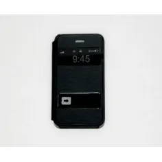 Husa flip tip S-View pentru iPhone 4/4S neagra