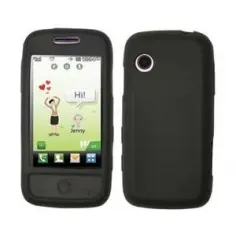 Husa neagra din silicon pentru LG GS290 