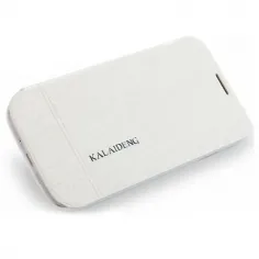 Husa piele KALAIDENG ICELAND pentru Samsung i9500 Galaxy S4 alba