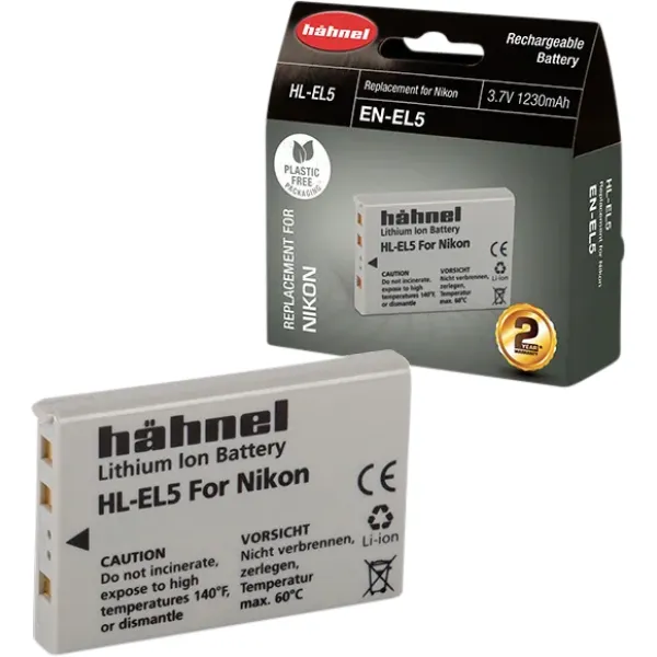 Acumulator Hahnel HL-EL5 tip Nikon EN-EL5 1230mAh