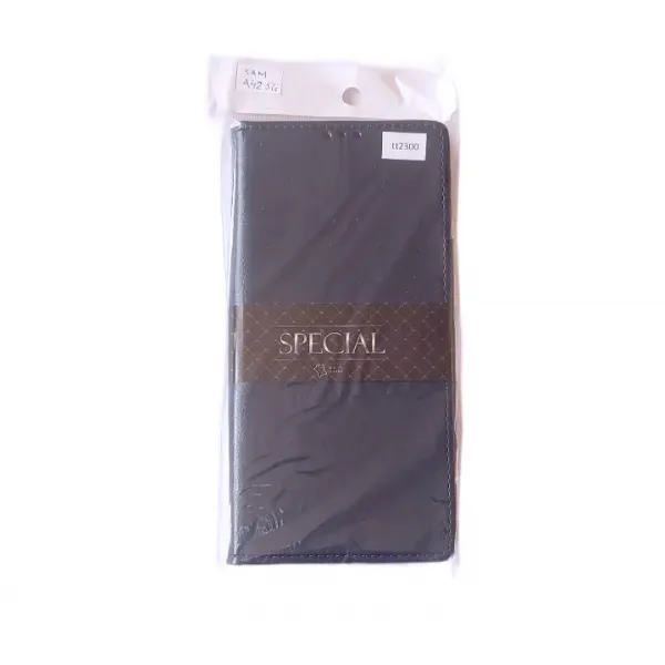 Husa flip Diary Flexy piele naturala bleumarin pentru Samsung Galaxy A42 5G
