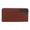 Husa flip Diary Flexy piele naturala maro pentru Samsung Galaxy S22 Plus