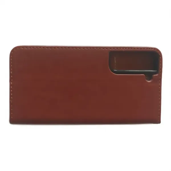 Husa flip Diary Flexy piele naturala maro pentru Samsung Galaxy S22 Plus