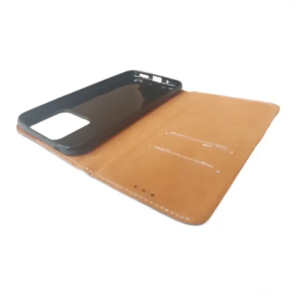 Husa flip Diary Flexy piele naturala neagra pentru Xiaomi REDMI 10A
