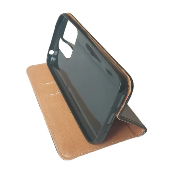 Husa flip Diary Flexy piele naturala neagra pentru Xiaomi REDMI 10A