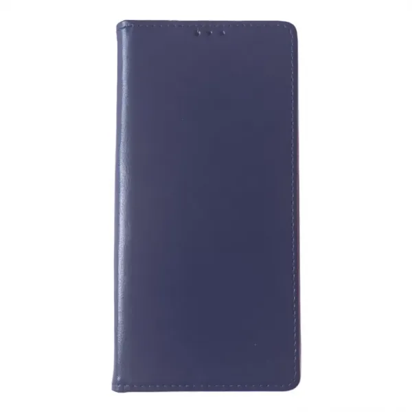 Husa flip Diary Flexy piele naturala bleumarin pentru iPhone 13 PRO